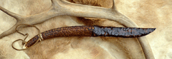 Couteau en obsidienne Mahogany